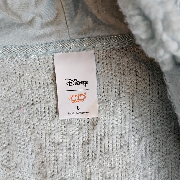 Disney Elsa Sherpa Jacket, Kids Winter Coat, Frozen Sequins Little Girl Coat - Picture 8 of 8